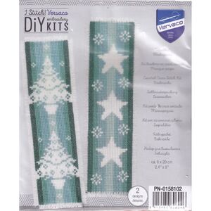 Vervaco STARS &amp; TREES Pair Bookmarks Counted Cross Stitch Kit PN-0158102