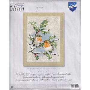 Vervaco WINTER ROBINS Counted Cross Stitch Kit PN-0170739