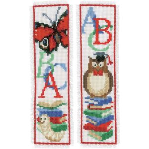 Vervaco ABC Pair Bookmarks Counted Cross Stitch Kit PN-0173641