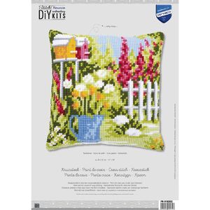 Vervaco IN MY GARDEN Cross Stitch Cushion Kit 40cm x 40cm PN-0182952