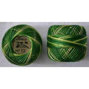 Presencia Finca Perle 12 Egyptian Cotton, 5 Gram, 9860 Shaded Dark Avocado Green