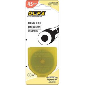 OLFA 45mm Rotary Cutter Blades (2), RB45-2, For 45mm Rotary Cutters