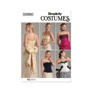 Simplicity Sewing Pattern S9880 Misses’ Corsets and Sash sizes 6-16