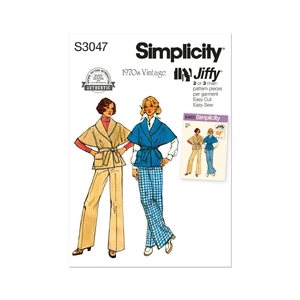 Simplicity Sewing Pattern S3047 Misses’ Pants and Jacket Sizes 8-16