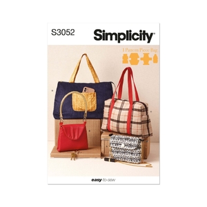 Simplicity Sewing Pattern S3052 Bags