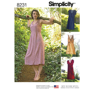 Simplicity Sewing Pattern 8231 Women&#39;s Dress in Two Lengths