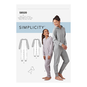 Girls&#39; &amp; Misses&#39; Jumpsuits &amp; Booties (Girls S-L Misses XS - XL) Pattern 8520