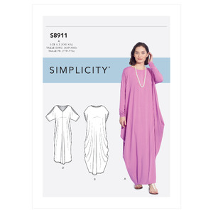 Simplicity Sewing Pattern S8911 Misses' Knit Caftans