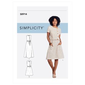 Simplicity Sewing Pattern S8914 Misses&#39; Dress D5 Sizes 4-12