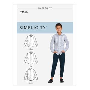 Simplicity Sewing Pattern S9056 Children&#39;s &amp; Teen Boys&#39; Shirts