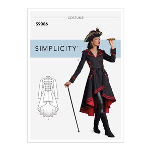 Simplicity Sewing Pattern S9086 Misses&#39; Steampunk Costume Coats