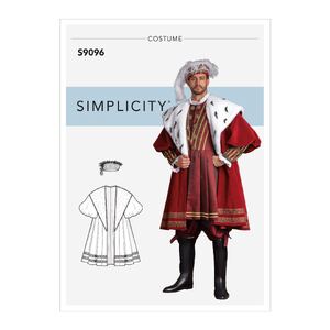 Simplicity Sewing Pattern S9096 Men&#39;s Historical Costume Coat With Hat In Three Sizes