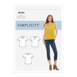 Simplicity Sewing Pattern S9133 Misses&#39; Tops Simplicity Sewing Pattern 9133