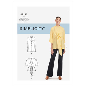 Simplicity Sewing Pattern S9143 Misses&#39; Top With Optional Draped Front Simplicity Sewing Pattern 9143