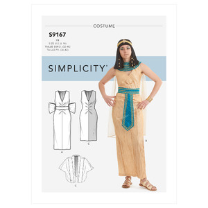 Simplicity Sewing Pattern S9167 Misses&#39; Costumes Simplicity Sewing Pattern 9167