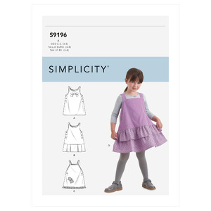 S9196 CHILDREN&#39;S JUMPERS Simplicity Sewing Pattern 9196