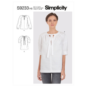 S9233 MISSES&#39; TOPS Simplicity Sewing Pattern 9233