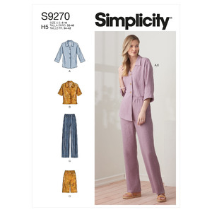 S9270 MISSES&#39; TOPS &amp; PANTS Simplicity Sewing Pattern 9270