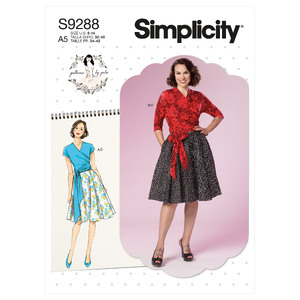 S9288 MISSES&#39; WRAP TOP &amp; SKIRT Simplicity Sewing Pattern 9288