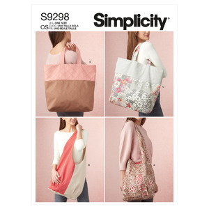 S9298 MARKET TOTE BAGS Simplicity Sewing Pattern 9298