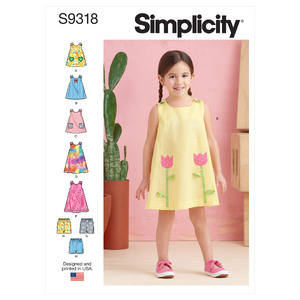 S9318 TODDLERS&#39; SPORTSWEAR Simplicity Sewing Pattern 9318