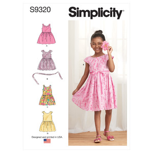 S9320 CHILDREN SKIRT DRESS Simplicity Sewing Pattern 9320