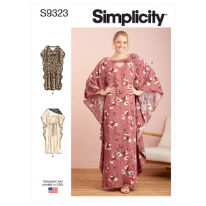 S9323 MISSES&#39; CAFTANS Simplicity Sewing Pattern 9323