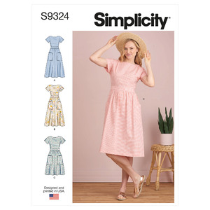 S9324 MISSES&#39; DRESSES Simplicity Sewing Pattern 9324