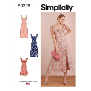 S9326 MISSES&#39; DRESSES Simplicity Sewing Pattern 9326