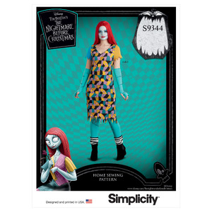 S9344 MISS COSTUME &amp; FACE MASK Simplicity Sewing Pattern 9344