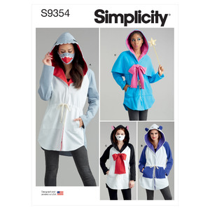 S9354 MISS JACKET, MASK &amp; HAT Simplicity Sewing Pattern 9354