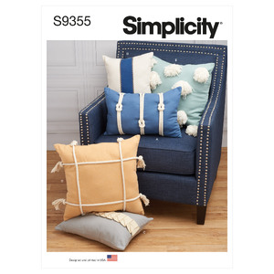 S9355 PILLOWS Simplicity Sewing Pattern 9355