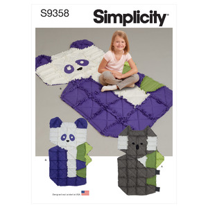 S9358 FLEECE RAG QUILTS Simplicity Sewing Pattern 9358