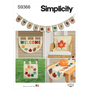 S9366 LEAF D?ëCOR Simplicity Sewing Pattern 9366