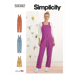 S9382 MISSES&#39; OVERALL Simplicity Sewing Pattern 9382