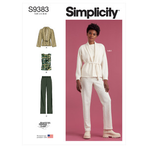S9383 MISS JACKET, TOP &amp; PANTS Simplicity Sewing Pattern 9383