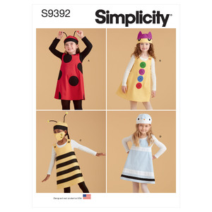S9392 CHILD JUMPER, HAT &amp; MASK Simplicity Sewing Pattern 9392
