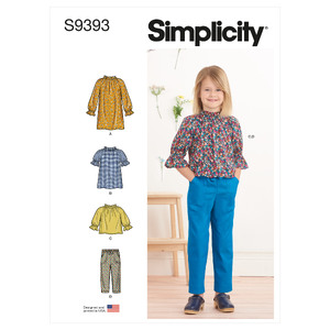 S9393 CHILDREN&#39;S SPORTSWEAR Simplicity Sewing Pattern 9393