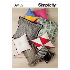 S9402 EASY PILLOWS Simplicity Sewing Pattern 9402