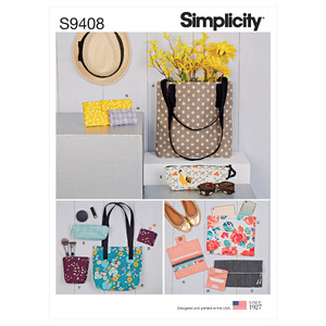 S9408 BAGS &amp; SMALL ACCESSORIES Simplicity Sewing Pattern 9408