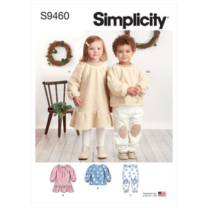S9460 TODDLER/CHILD SPORTSWEAR Simplicity Sewing Pattern 9460