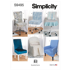S9495 CHAIR SLIPCOVERS Simplicity Sewing Pattern 9495