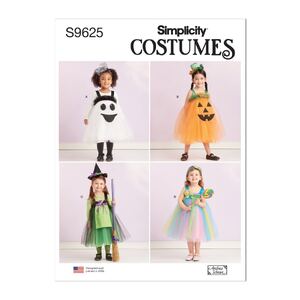 Simplicity Sewing Pattern S9625 Toddlers' Tulle Costumes by Andrea