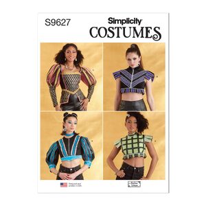 Simplicity Sewing Pattern S9627h5 Misses’ Costume Tops size 4-14