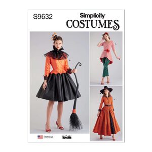 Simplicity Sewing Pattern S9632h5 Misses’ Costumes Theresa Laquey size 6-14