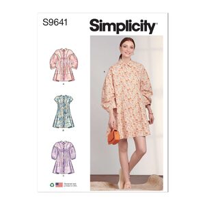Simplicity Sewing Pattern 9641d5 Misses’ Button Down Dress sizes 4-12