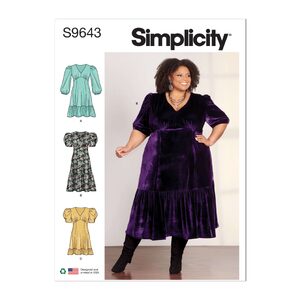 Simplicity Sewing Pattern S9643w3 Women’s Dress size 30w-38w