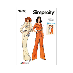 Simplicity Sewing Pattern S9700 Misses’ Vintage Jumpsuit Sizes 8-16