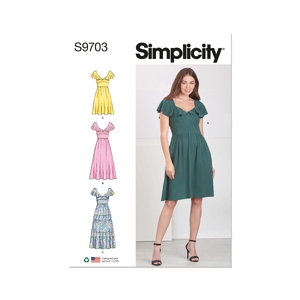 Simplicity Sewing Pattern S9703-P5 Misses’ Dresses Sizes 12-20