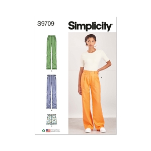 Simplicity Sewing Pattern S9709(H5) Misses’ Trousers &amp; Shorts Sizes 6-14